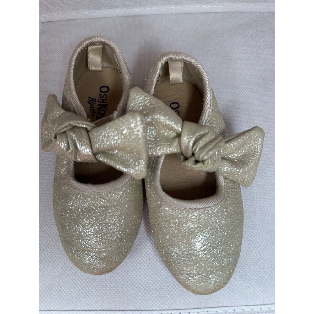 Osh Kosh Bgosh Toddlers Gold Bow Tara Ballet Flats 7